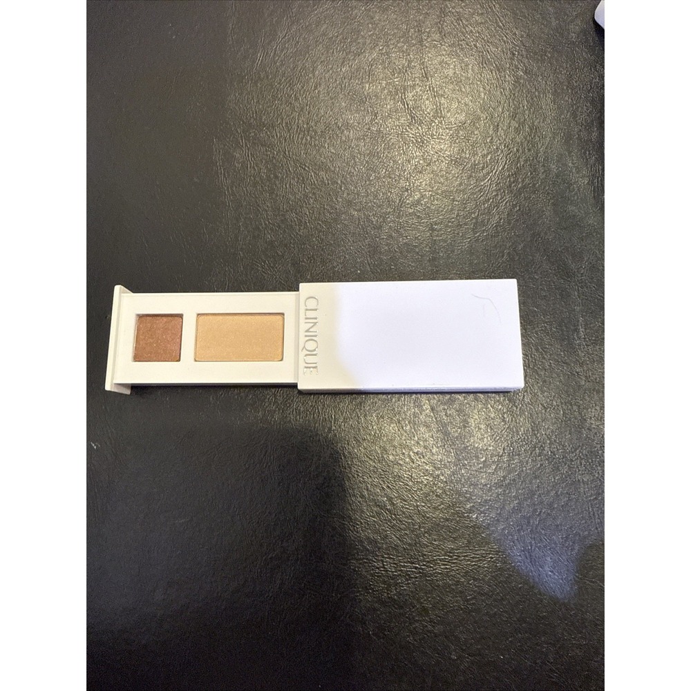 CLINIQUE‎ ALL ABOUT SHADOW DUO SHADE 01 LIKE MINK NEW IN BOX 0.06 Oz
